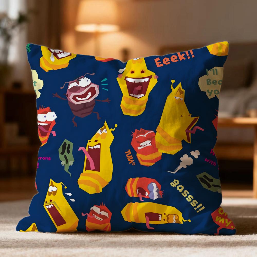 

Popular LLarvaed Cushion Cover Soft Washable Pillow Case Multi-Scene for Couch Bed Travel Office Use 30cmx30cm