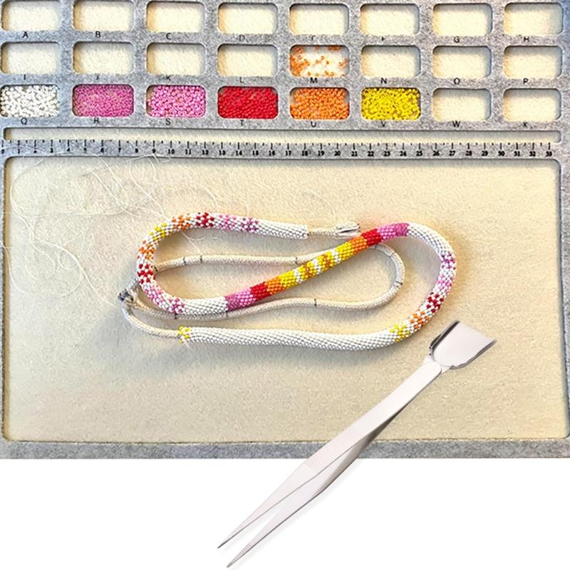 Beading Supplies Flocking Bead Mats Jewelry Making Supplies Soft Flocking Bead Mats Felt Texture for Beading Enthusiasts