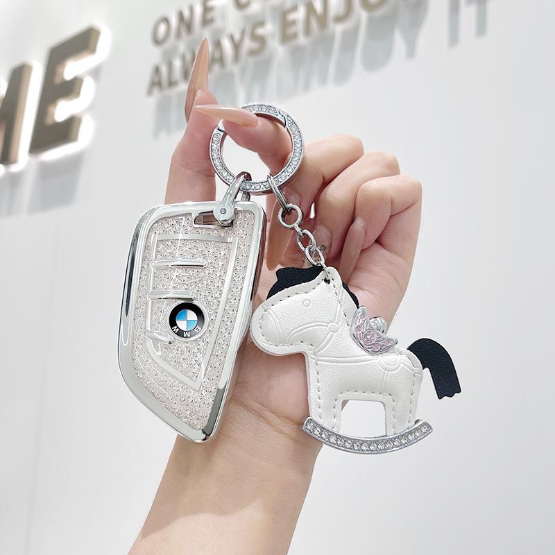 Premium Key Case for BMW 3, 5 Series, X1, X2, X3, X5, 320li, 525li, I3 - Elegant Design for Women
