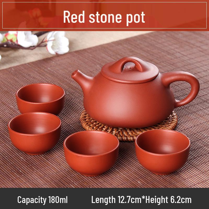 Small Capacity Yixing Xishi Pot: Handmade Purple Clay Teapot with Filter - Antique Style Kung Fu Tea Set