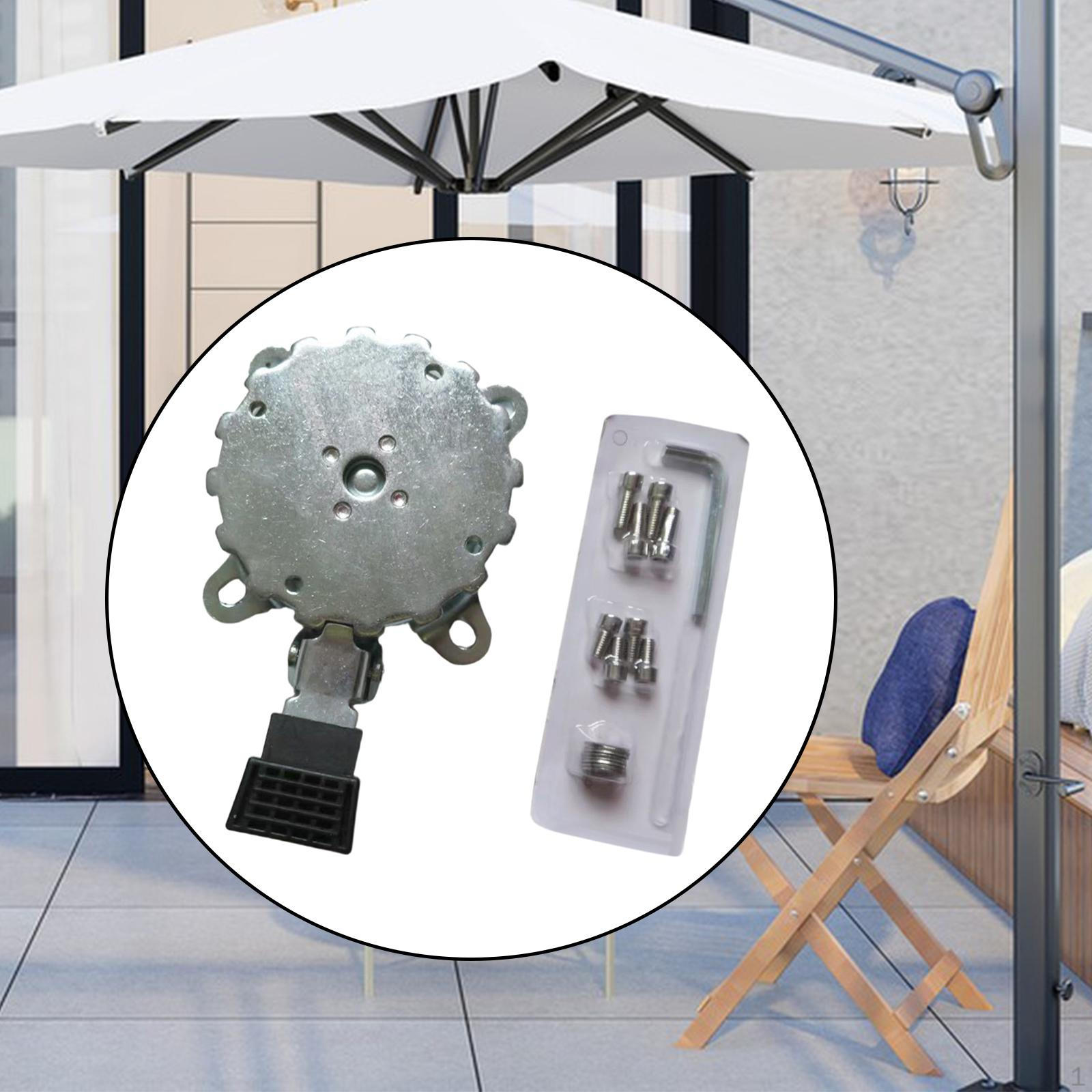 

Вращающееся основание для патио-зонтика Аксессуары для зонта Прочный металл Вращение на градусы для