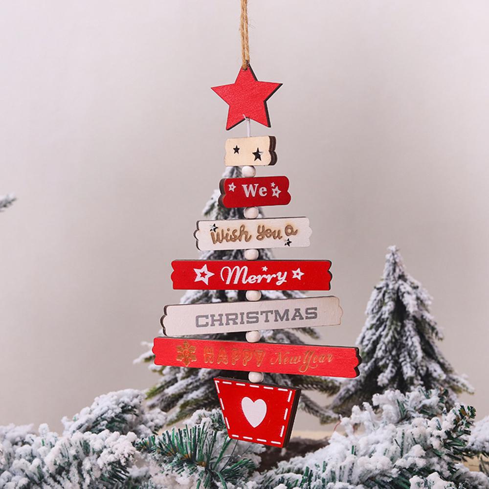 Christmas Tree Christmas Ornaments Creative DIY Holiday Xmas 22.5*13cm Decor Display Door Hanging Pendant Supply