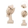 Escultura de Cara Abstracta Elegante Acento de Decoración para el Hogar