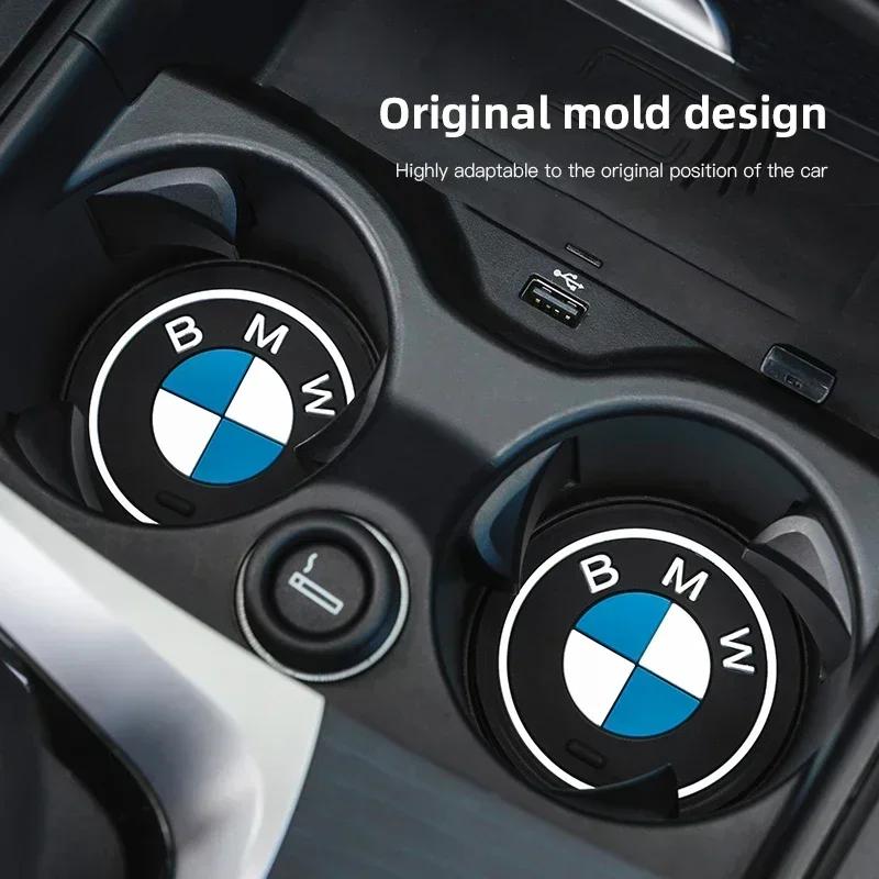 E60 E93 2025 New For BMW M X3 X5 X6  2Pcs Rubber Car Coaster Buffer Anti Noise Mat Cushion For BMW F15 G05 F16 G06 F25 G01 G08 F