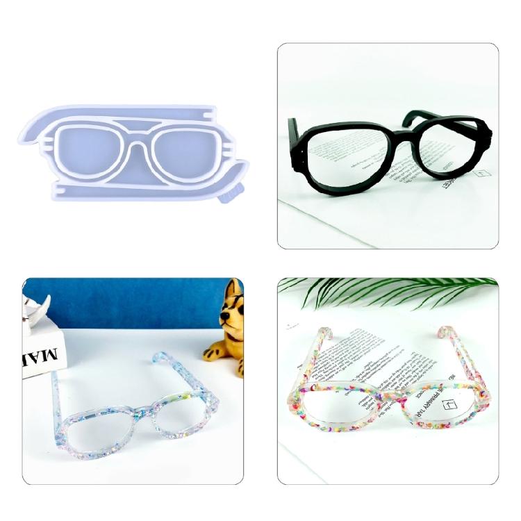 Glasses Shape Ornament Decoration Mold Used for Resin Casting Jewelry Making