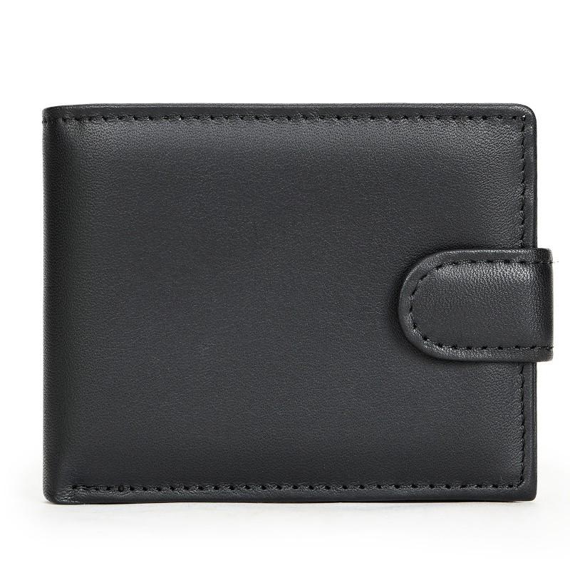 Anti Theft Brush Genuine Soft Retro Wallet Men's Top Layer Cowhide High-end Leather Multifunctional