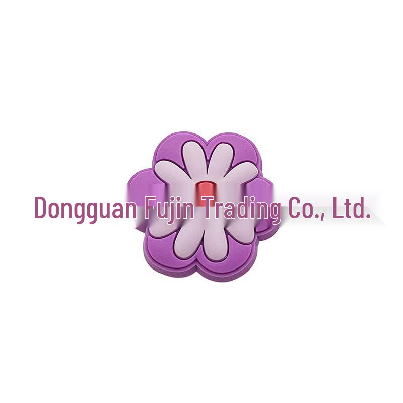 DIY Shoe Charms: Cute Cartoon Heart & Flower PVC Decorations for Garden Clogs