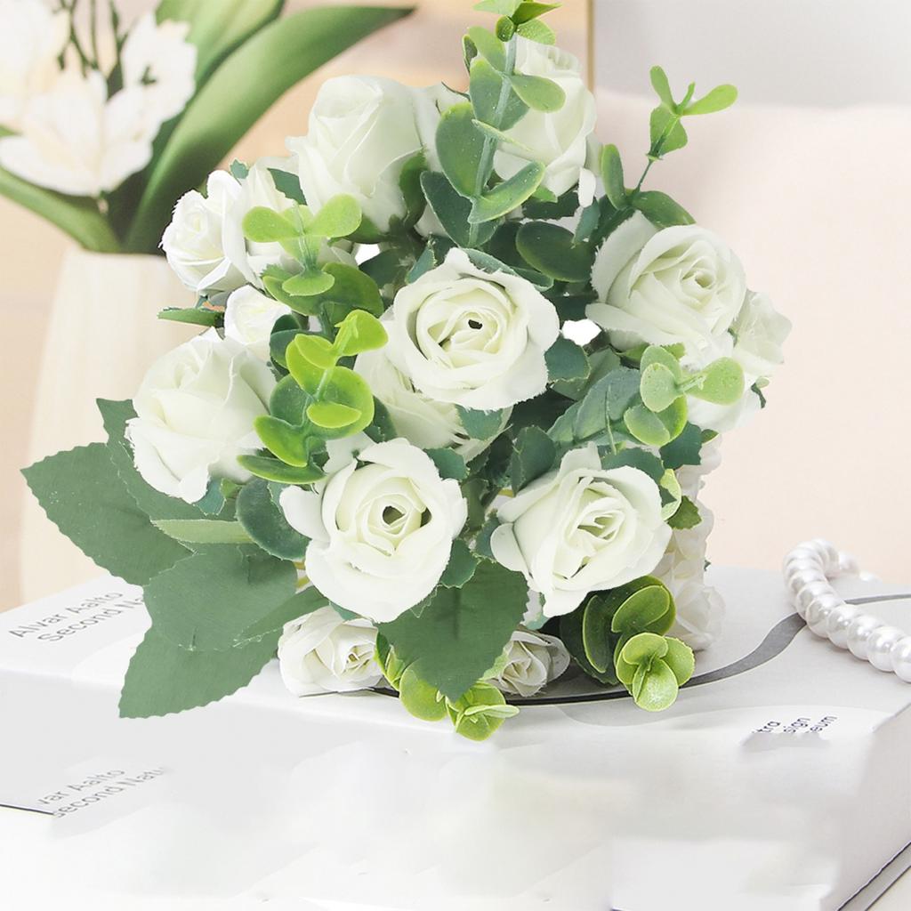 Beautiful Artificial Roses Bouquet for Weddings and Home Decoration