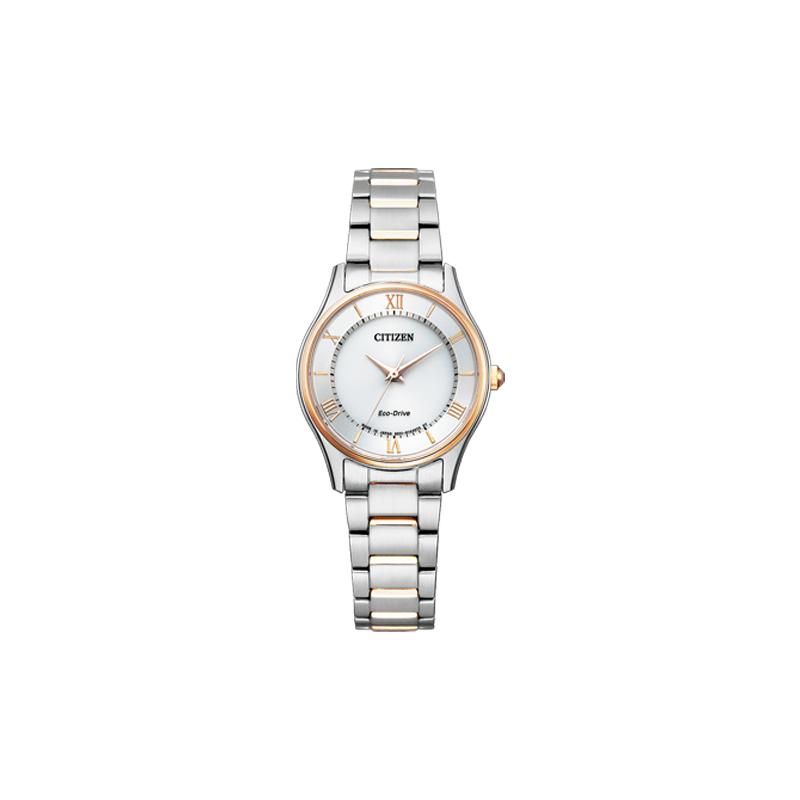 

CITIZEN Eco-Drive Series 50 Meters Waterproof Solar Quartz Steel Strap 27.7mm Women s Watch Silver Dial EM0404-51A синій