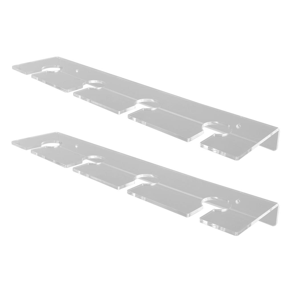 2 Stück Wandmontierter Acryl-Weinglashalter Platzsparender Stielglashalter Unter Schrank Weinglasregal für 8
