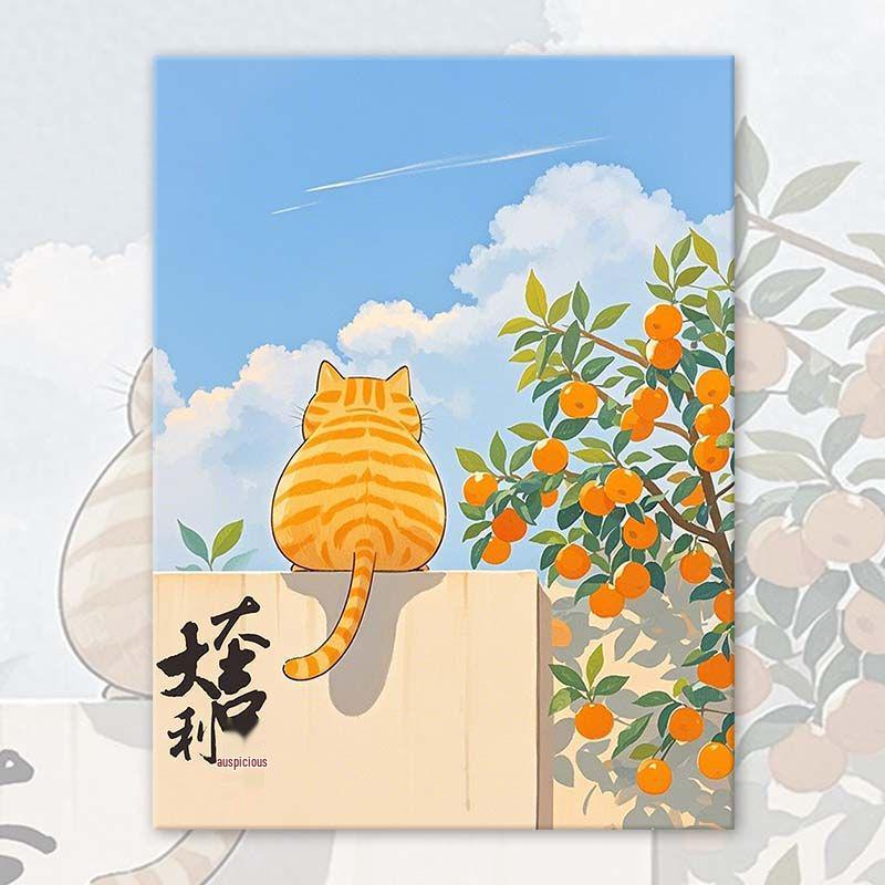 2025 Lucky Prosperity DIY Digital Oil Painting: Cute, Handmade Coloring Experience