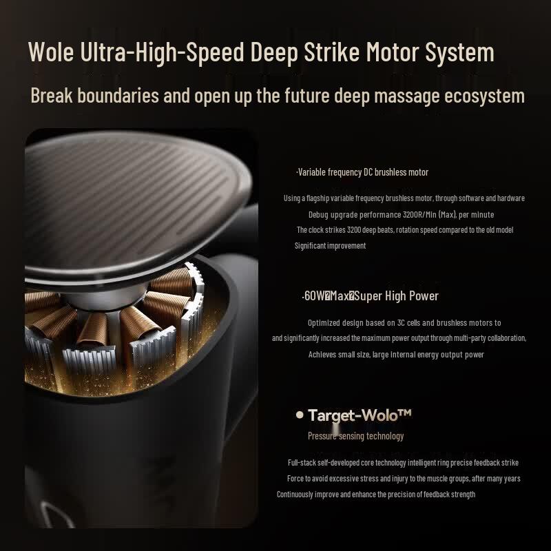 WOLONOW Mini Percussion Massager CN plug (adapter included)