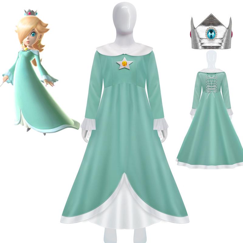 Costume da Cosplay di Principessa Peach per Halloween - Super Mario Bros