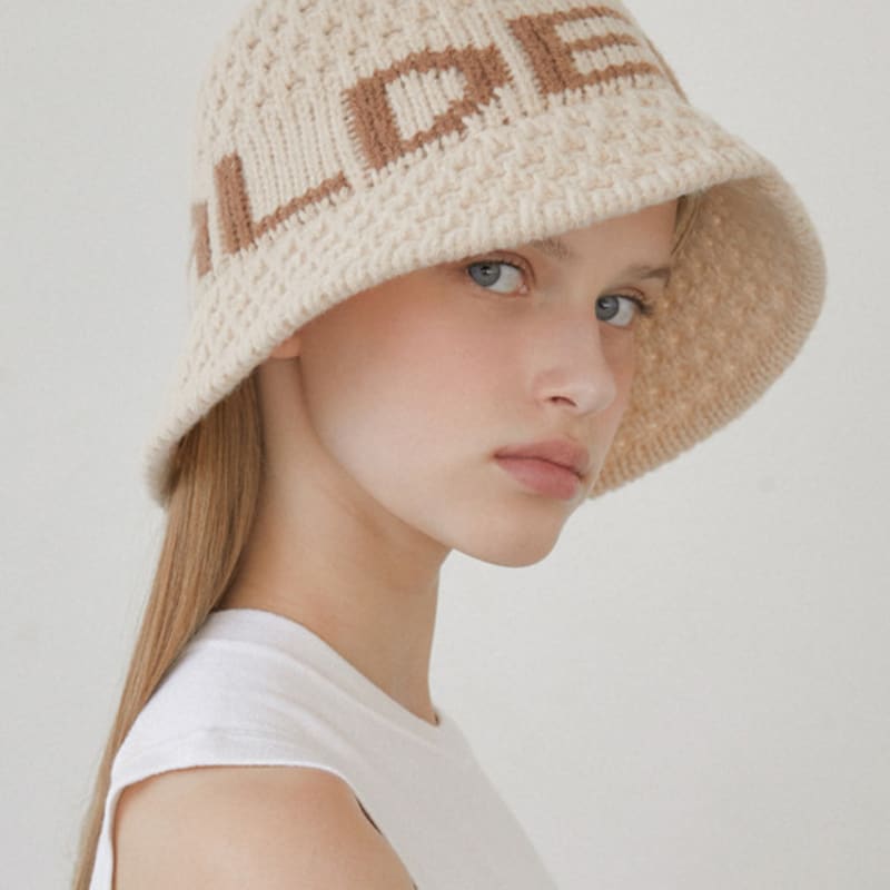 

Halden logo knit bucket hat (C068_beigebrown) beigebrown