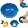 2-in-1 Garlic Grater Ceramic Grinder Garlic Masher Grinding Bowl Vegetable Herb Leaf Remover Kitchen Minced Garlic Ginger Tool