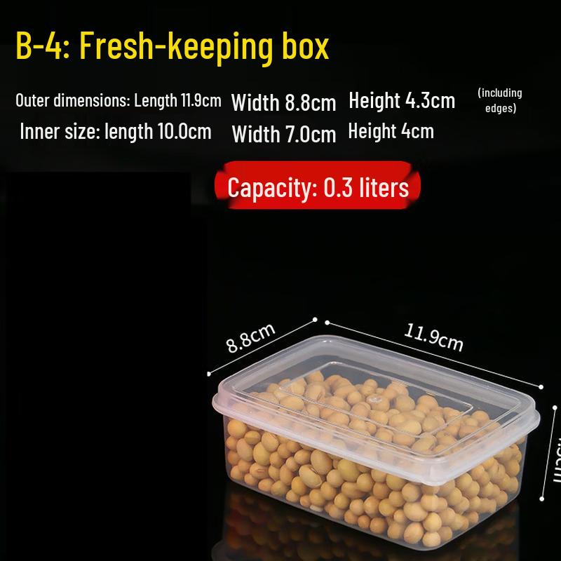 

ZISIZ Square Plastic Food Storage Container Set