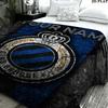 1PC Club Brugge KV Custom Name Patterned Flannel Blanket Suitable For All Seasons for Home Decor Warmth and Comfort Gifts Holiday Present
