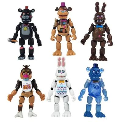 2026hot 6 Stück/1 Stück FNAF Special Edition Anime Figur Abnehmbares Gelenk Bonnie Bär Freddy Action Figur Modell Spielzeug