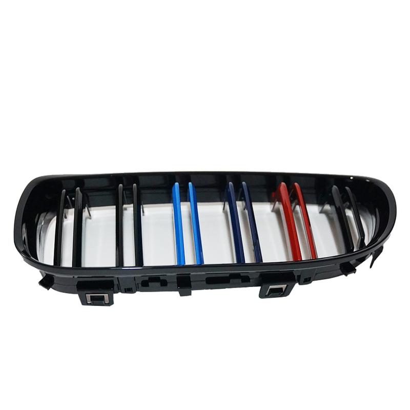 M-Färg Bilar Framre Racinggaller För BMW E90 LCI 3-Serie Sedan Kombi 2009-2012 Dubbla Linjer 2 Ribbgrill Ersättningsdel