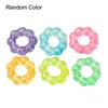 Clear Donut Ring Squeeze Toy Stress Relief Glitter Grip Ring Sensory Toy Soft Stretchy Home Office Worker Desk Toy