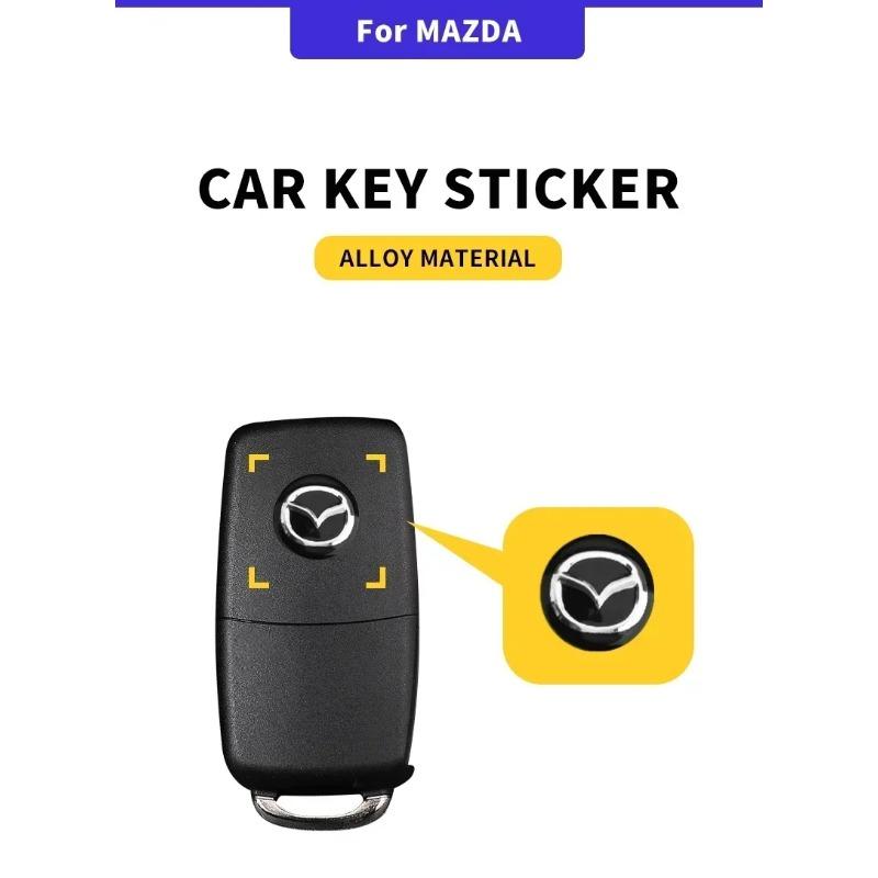 Autosleutel Logo Sticker Embleem Badge Aluminium DIY Voor Mazda 3 Alexa CX30 CX-4 CX5 CX-5 CX8 CX-8 CX-30 CX9 CX-9 Auto-accessoires