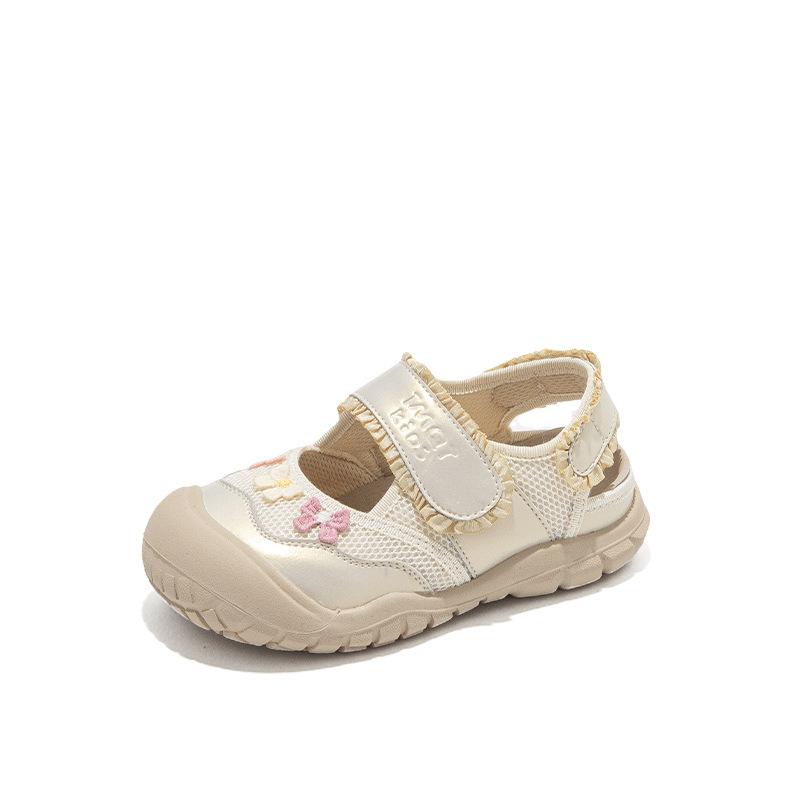Size 26-33, Girls' Bag Head Sandals Summer 2025 New Children's Princess Style Shoes Soft-soled Summer Small Single Shoes