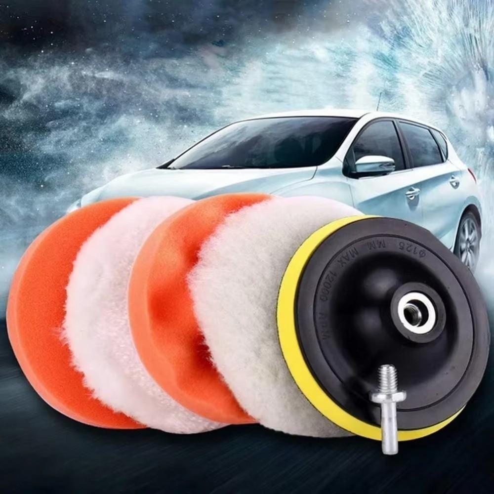 6pcs/set Universal Car Polishing Pad Kit 3/4/5/6/7 Inch Car Repair Tools Auto Detailing Waxing