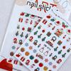 Gold Snowflake Santa Claus Christmas Nail Stickers