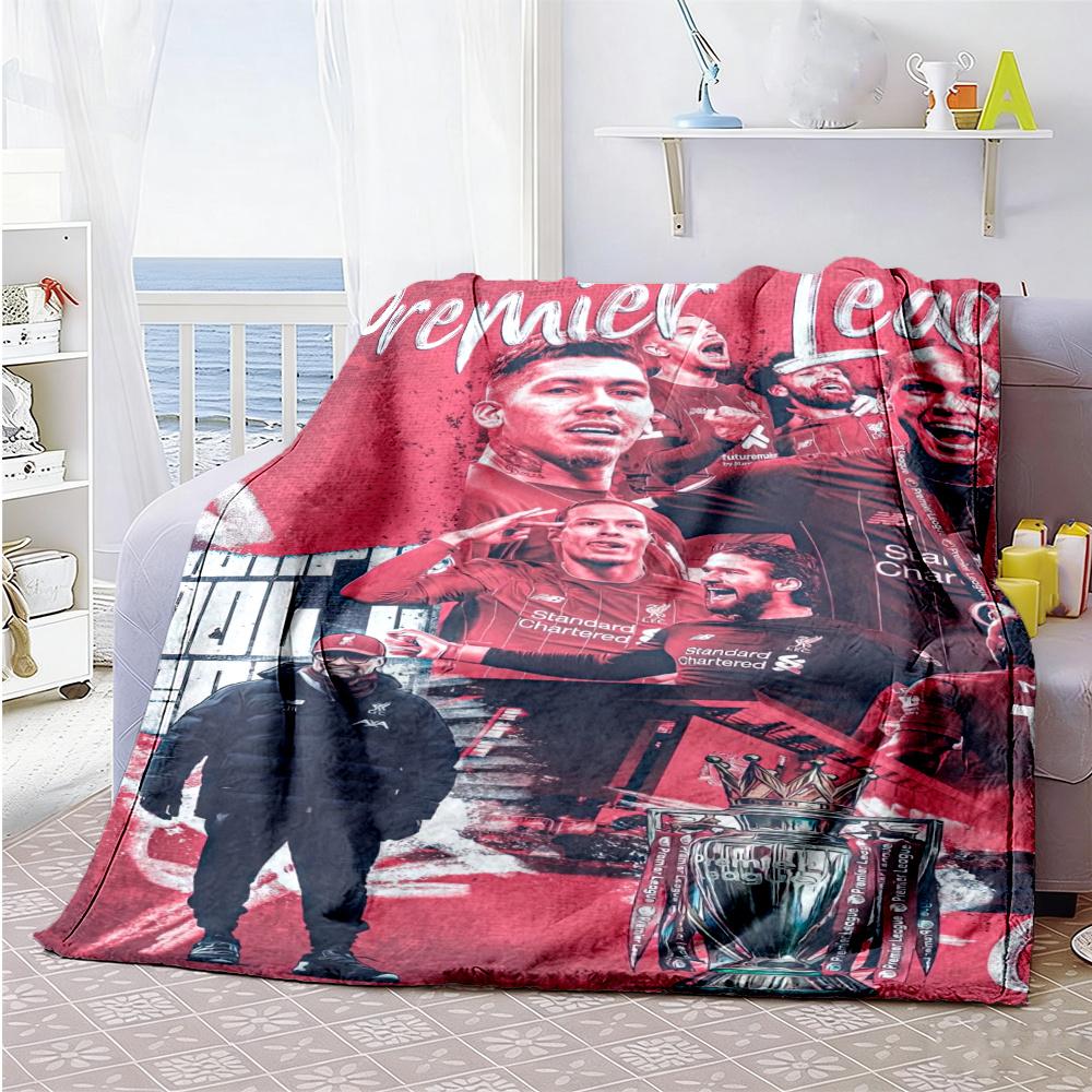 Liverpool Football Blanket Durable Comfort Perfect For Couch Bedding Picnics For All Seasons Digital Print Perfect Gift For Relatives And Friends