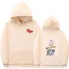 Anime-Inspired Oversized Hoodie With Ribbed Hem Unisex Sweatshirt Fall Casual Wear
