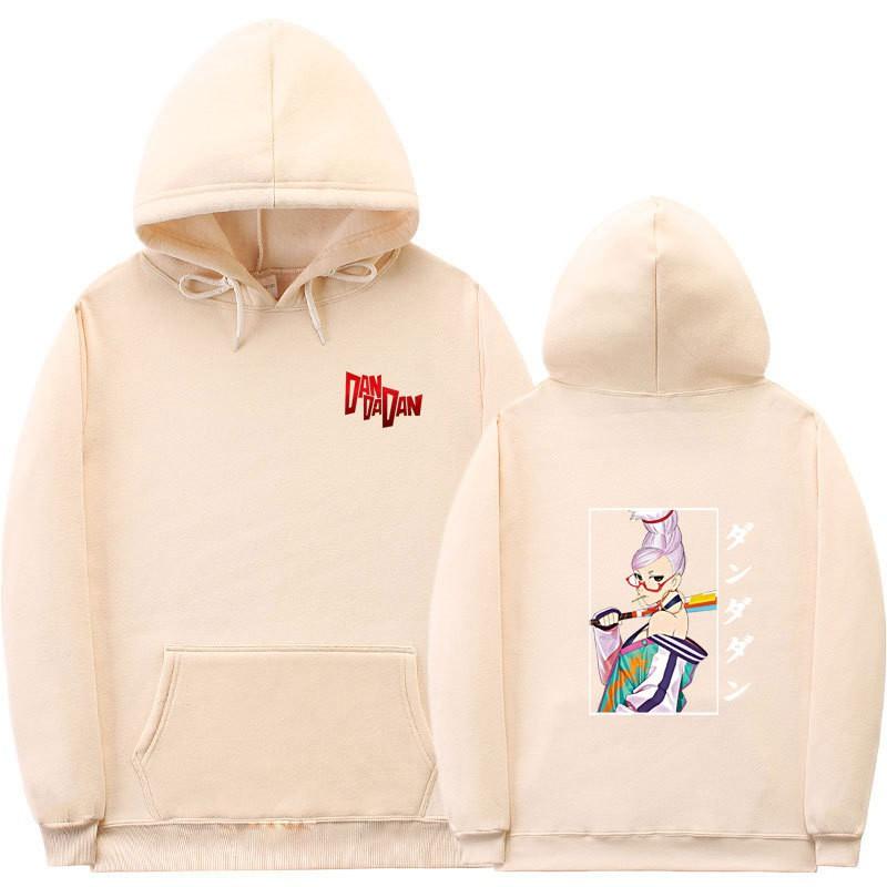 Anime-Inspired Oversized Hoodie With Ribbed Hem Unisex Sweatshirt Fall Casual Wear