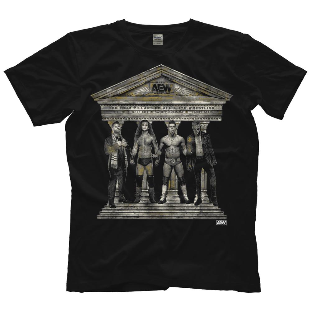 AEW The Four Pillars of All Elite Wrestling AEW Official TShirt Unisex T-Shirt Graphic Tee S