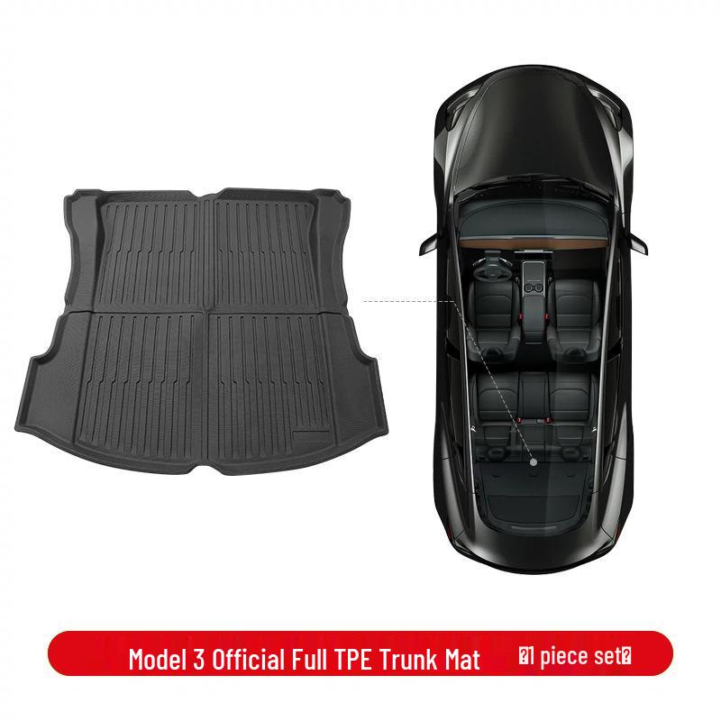 Upgraded TPE Trunk Mat Set for Tesla Model Y3 - Front & Rear Trunk, YL Interior Accessories