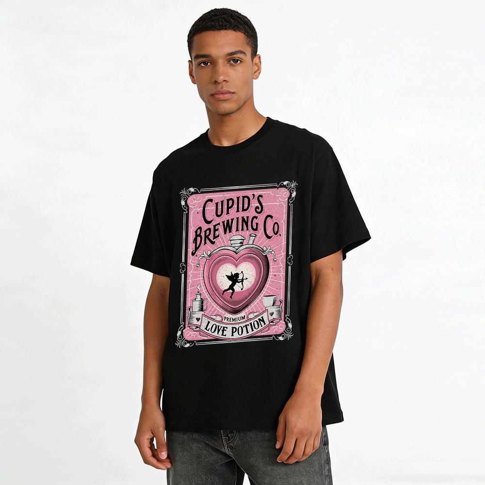 Cupid's Brewing Co Premium Love Potion Graphic Tee Pure cotton T-shirt