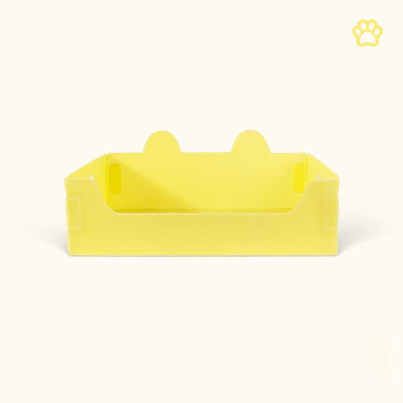 Pet supplies disposable cat litter box PP foldable waterproof cat litter boxenvironmentally friendlymaterial large cat litterbox