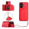 For Xiaomi Redmi Turbo 4 Pro 5G Case Card Holder Kickstand Skin-Touch Phone Cover with Wrist Strap