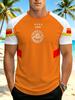 Men'S Standard Size T-Shirt. Fashionable And Versatile, Easy And Generous, Slimming Design, Trendy Frontier, Summer Essential. Outdoor Casual Or