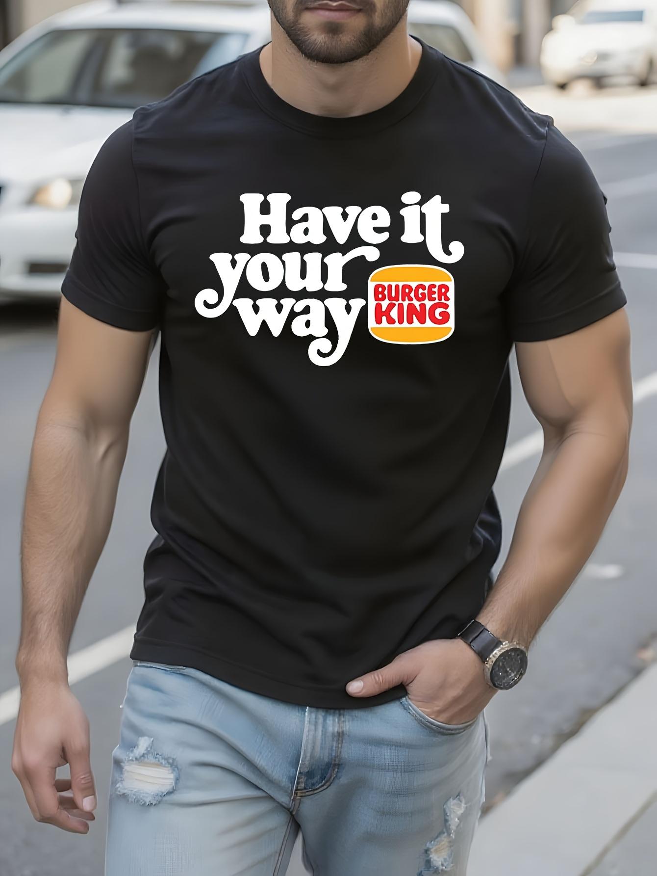 Burger King Vintage Retro Have It Your Way Slogan Tshirt ... XL
