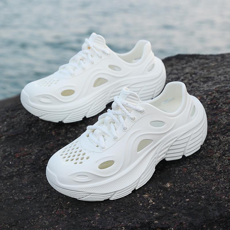 New Men S Slippers Beach Outdoor Sandals Slides Breathable Clogs Men Women Garden Shoes Non-Slip Hiking Driving Men Slippers 36