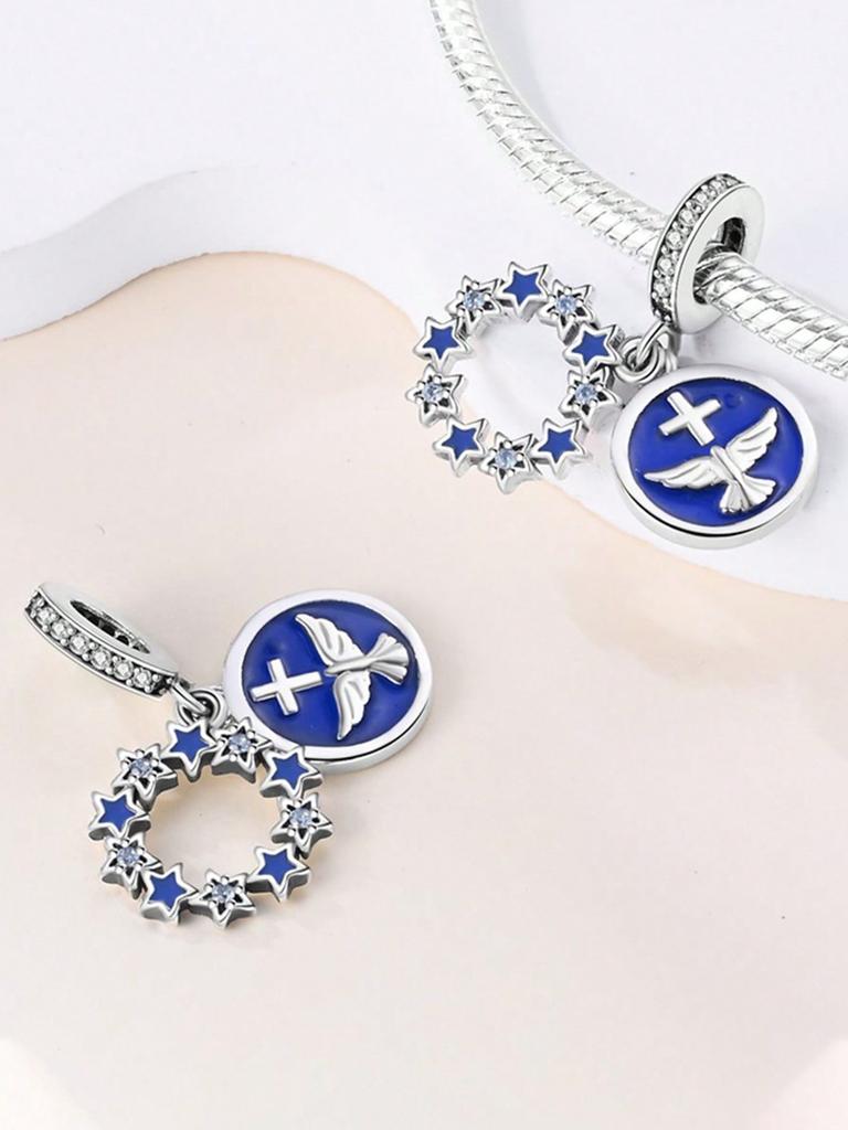 Charms Plata Stars And Moon Beads Charm Copper Plated Fit Charms Copperoriginal Bracelet For Jewelry Making Diy Charm