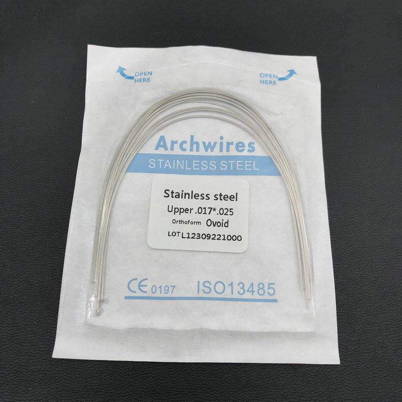 10 teile/paket Dental Kieferorthopädische Edelstahl Rechteckige Ovale Bogen Drähte