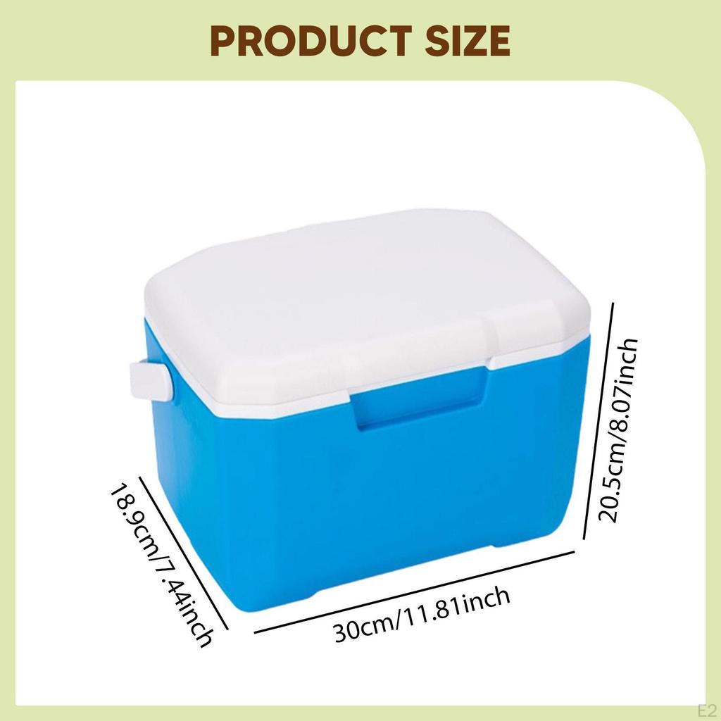 Insulated Portable Chiller 6L Leakproof with Handle Ice Retention Chest Box Outdoor for Grill