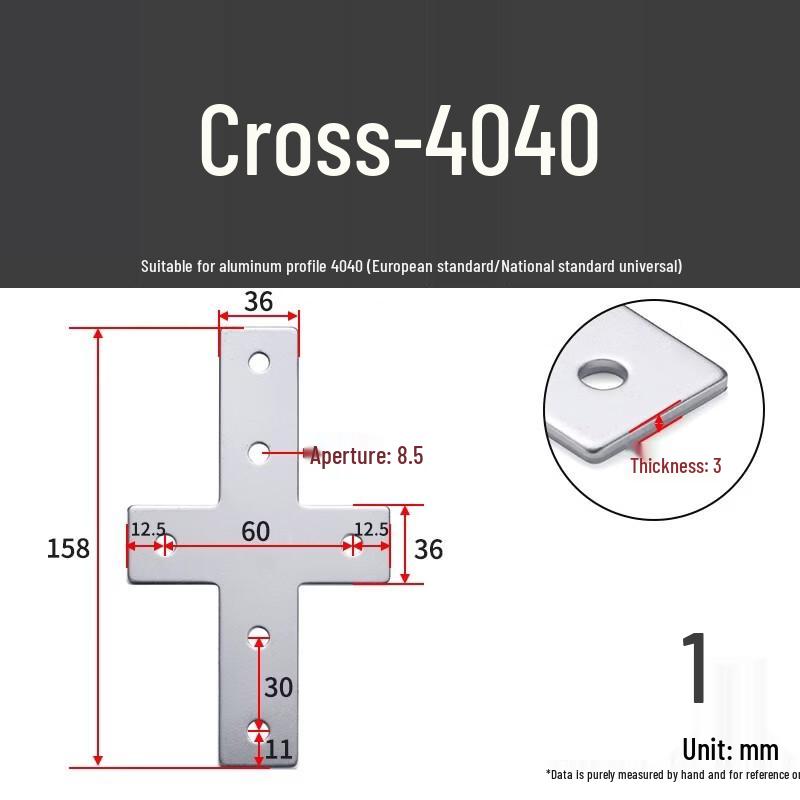 

Aluminum Profile L/T/Cross Connector Plate
