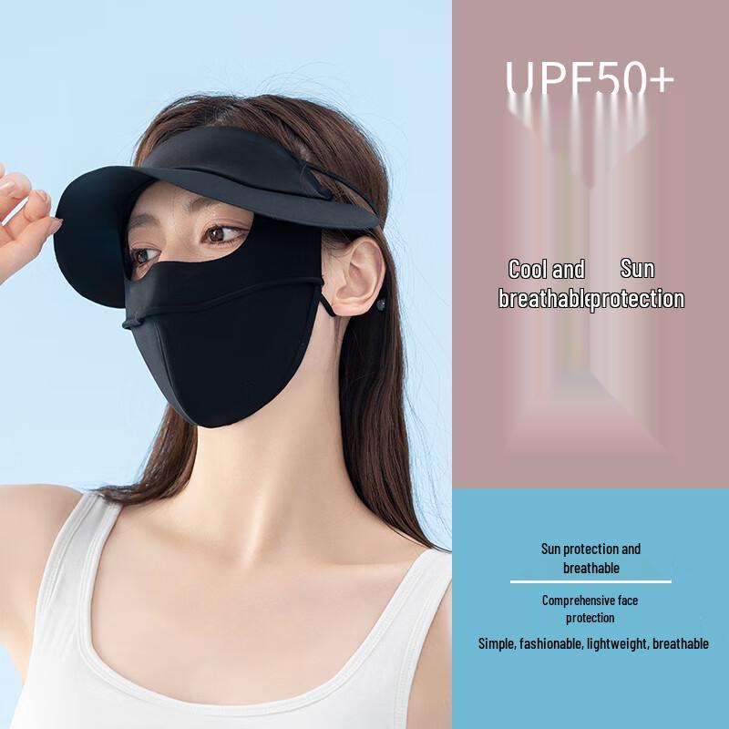 Nanjiren Women s Summer Full Face UV Protection Mask with Brim One Size