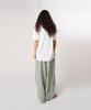 ATHPLATFORM Au61Pt15_Wrinkle Stripe Lounge Pants_Green