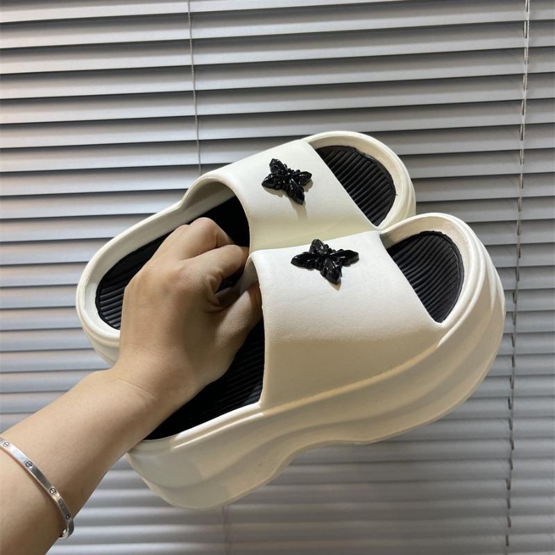 

Fashion 2025 New Women s Platform Slippers Thick Sole Summer Fashion Slides Beach Sandals Anti Slip Indoor Outdoor Lightweight Shoes 41 белый