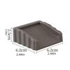 Rubber Door Stop Wedges Floor Mounted Anti-collision Wooden Floor Doorstop  for Door Bottom