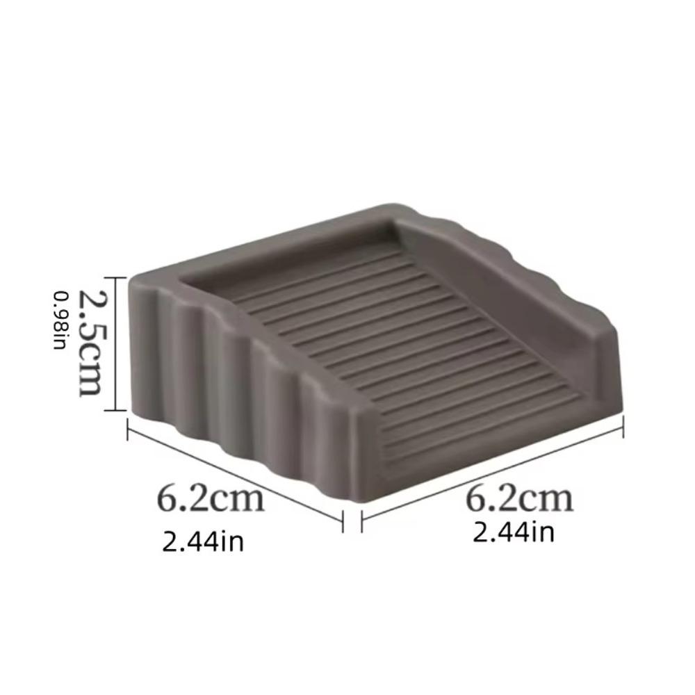 Rubber Door Stop Wedges Floor Mounted Anti-collision Wooden Floor Doorstop  for Door Bottom