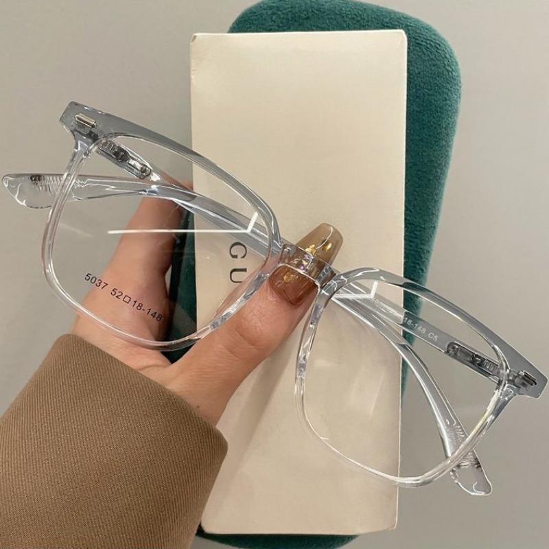 Transparente Kurzsichtigkeitsbrille Damen Herren Blaulichtfilter Quadratisch Minus Dioptrien Brillen Optische Brille Brille Lentes