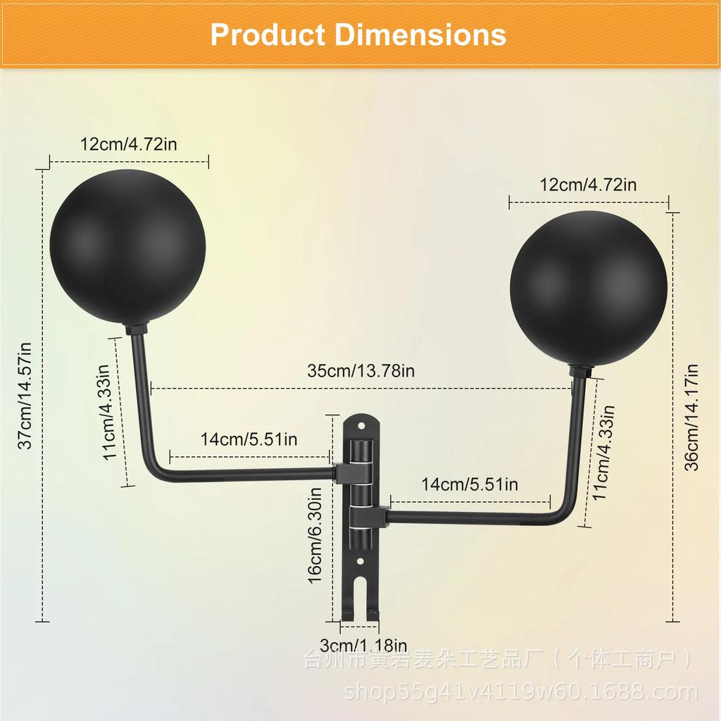 Motorcycle Helmet Rack 180° Rotating Wall Mounted Helmet Rack with Double Hook Bicycle Helmet Rack DisplayRack Detachable